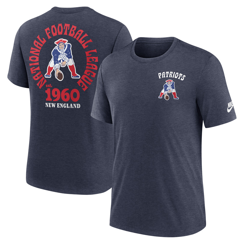 NFL New England Patriots Nike 2-Hit Tri-Blend T-Shirt - Navy