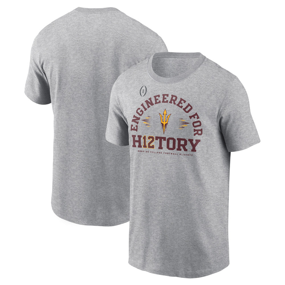 NCAA Arizona State Sun Devils 2025 College Football Playoff Bound Unleashed Potential T-Shirt - Gray