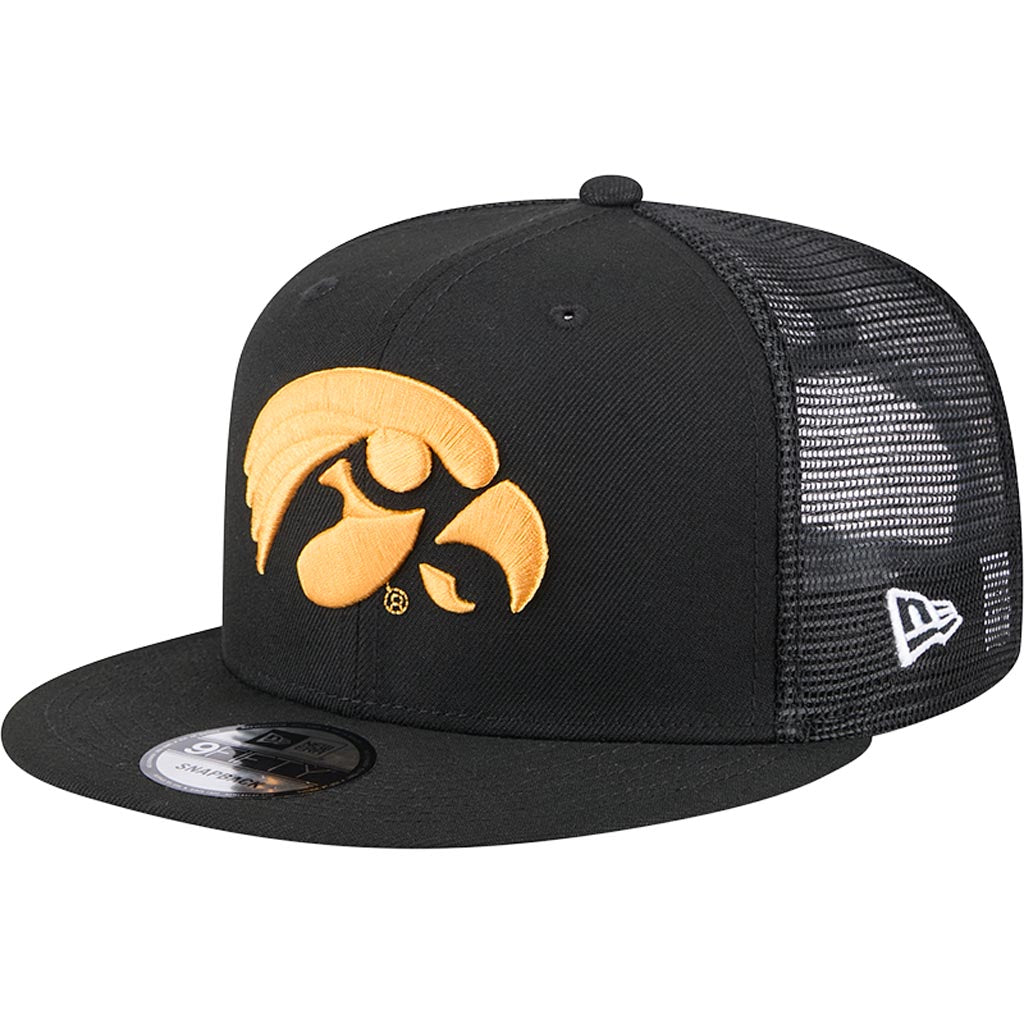 NCAA Iowa Hawkeyes New Era 9FIFTY Snapback Trucker Hat - Black
