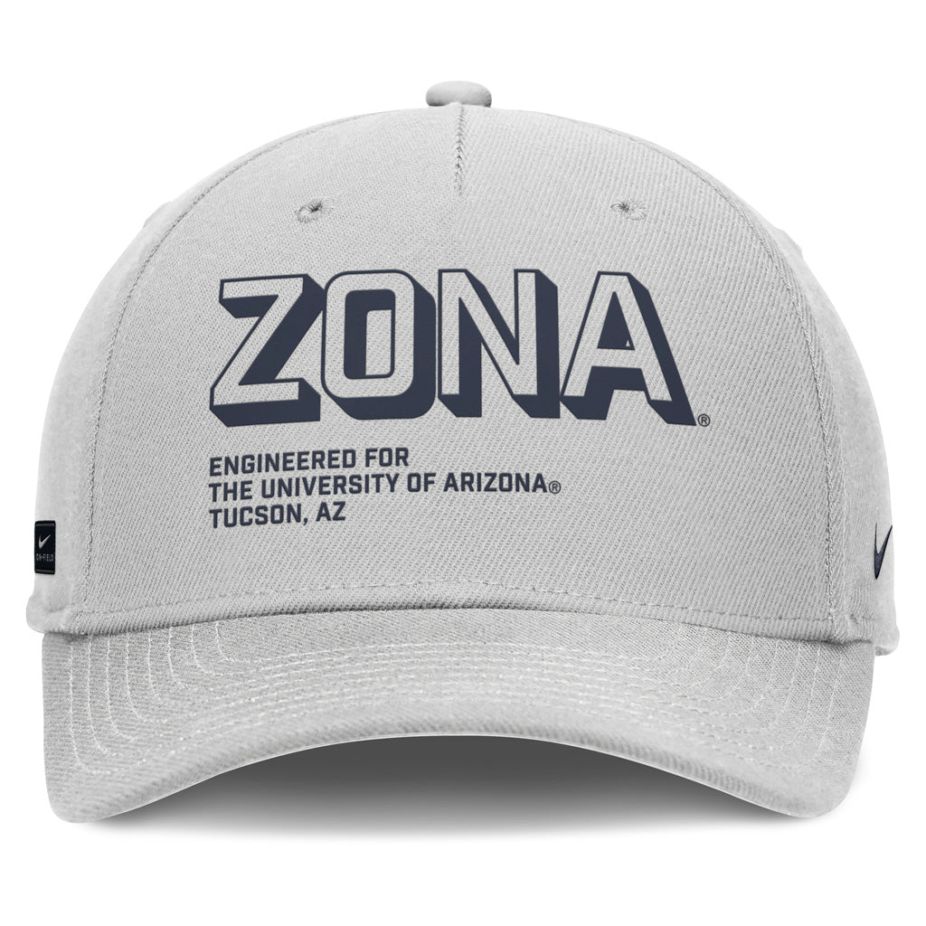 NCAA Arizona Wildcats Nike ZONA Script Structured Snapback - Gray