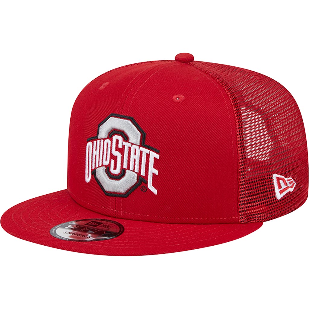 NCAA Ohio State Buckeyes New Era 9FIFTY Snapback Trucker Hat - Red