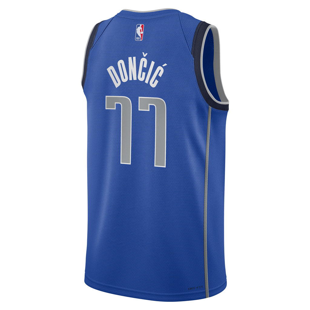 NBA Dallas Mavericks Luka Dončić Youth Nike Icon Swingman Jersey - Blue