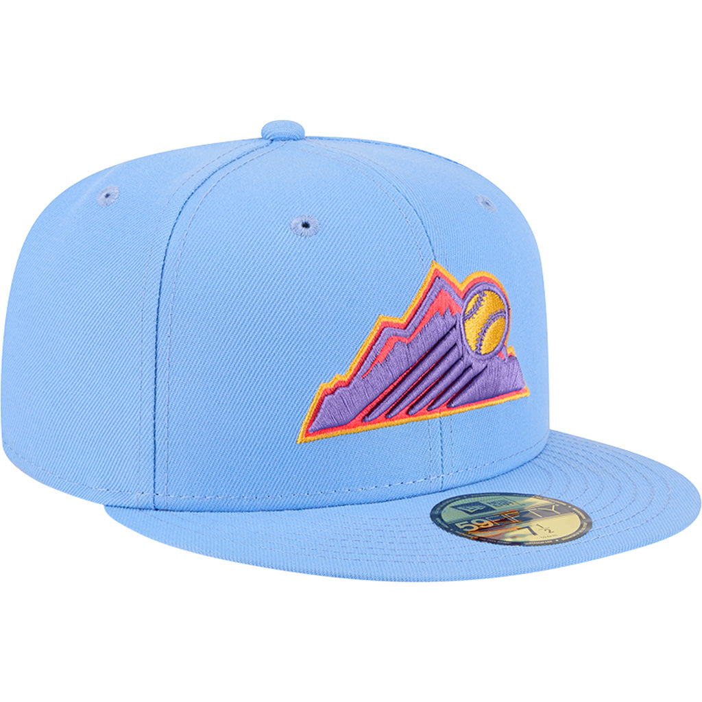 MLB Colorado Rockies New Era 2025 City Connect Authentic Collection 59FIFTY Fitted Hat - Light Blue