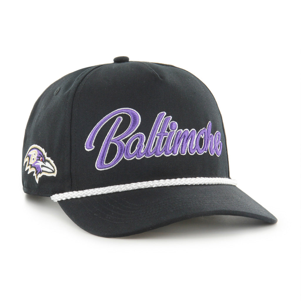 NFL Baltimore Ravens '47 Overhand Hitch Snapback Hat - Black