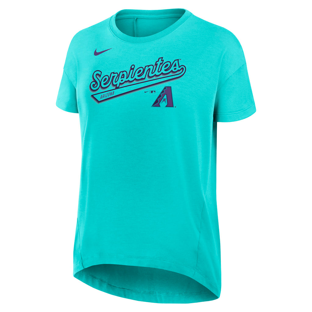 MLB Arizona Diamondbacks Women's Nike 2025 City Connect Flowy Fashion T-Shirt - Teal