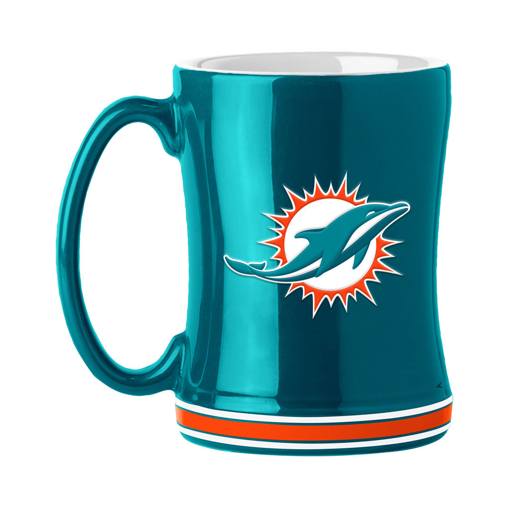 NFL Miami Dolphins Logo Brands Relief Mug