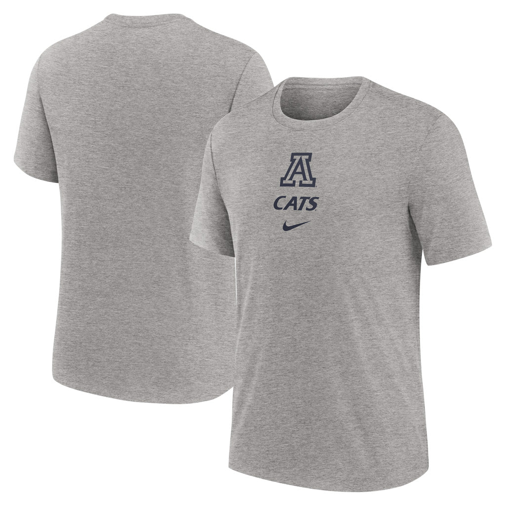 NCAA Arizona Wildcats Nike Condensed Tri-Blend Stack T-Shirt