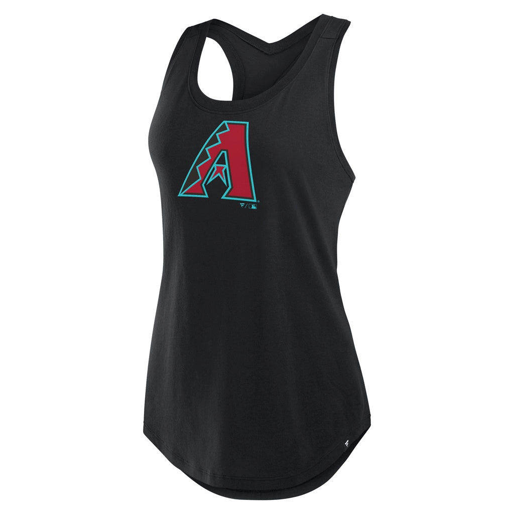 MLB Arizona Diamondbacks Fanatics Women's Primary Logo Racerback Tank Top - Black