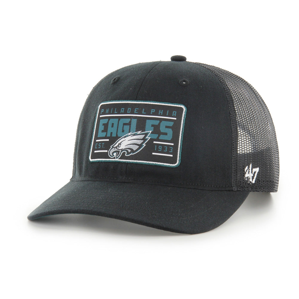 NFL Philadelphia Eagles '47 Hardline Trucker Adjustable Hat - Black