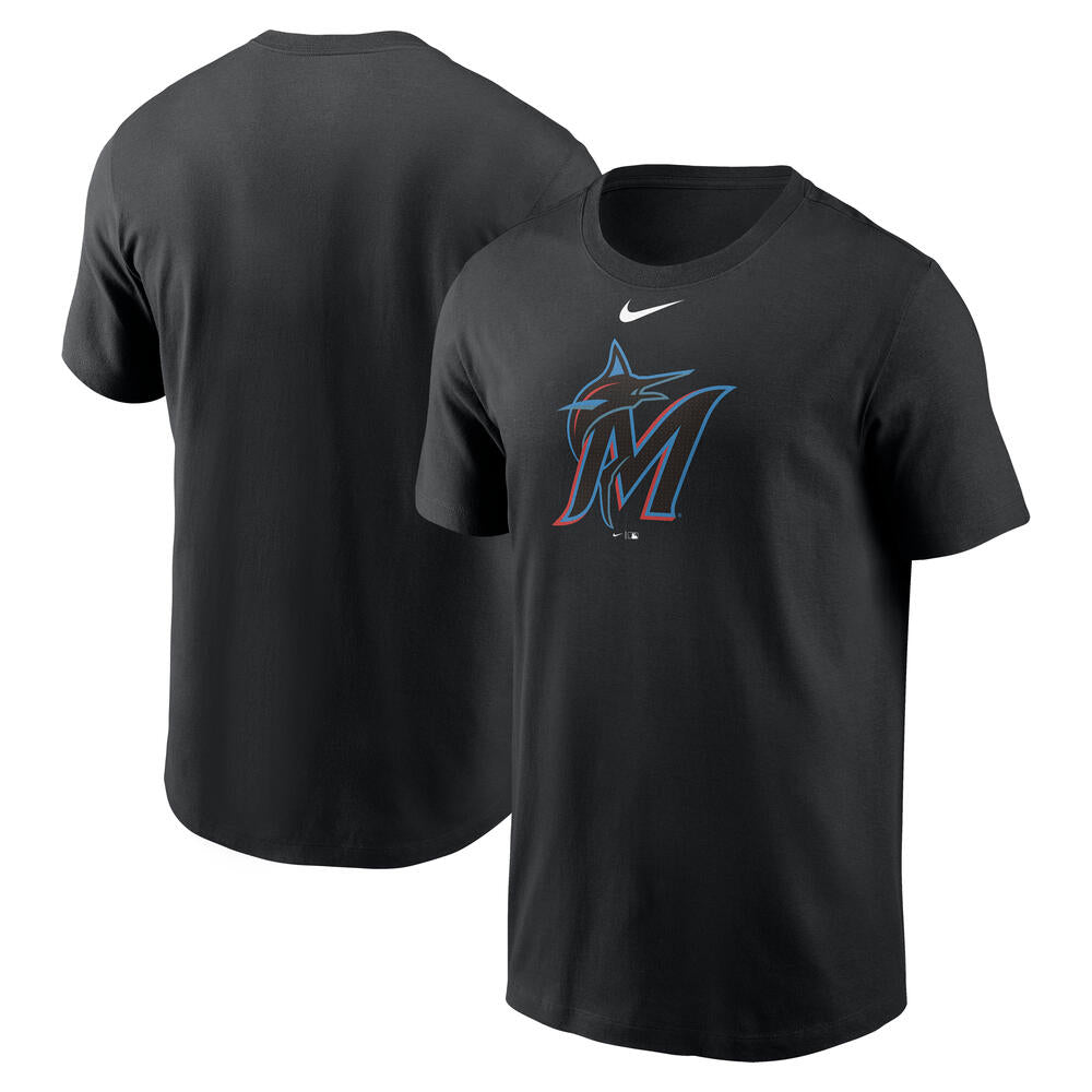 MLB Miami Marlins Nike FUSE Large Logo T-Shirt - Black