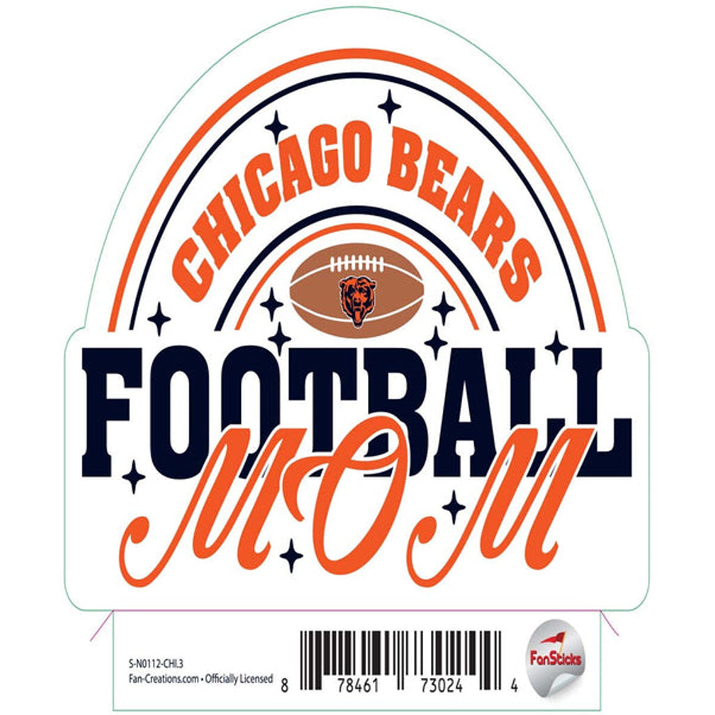 NFL Chicago Bears Fan Creations Mom Sticker