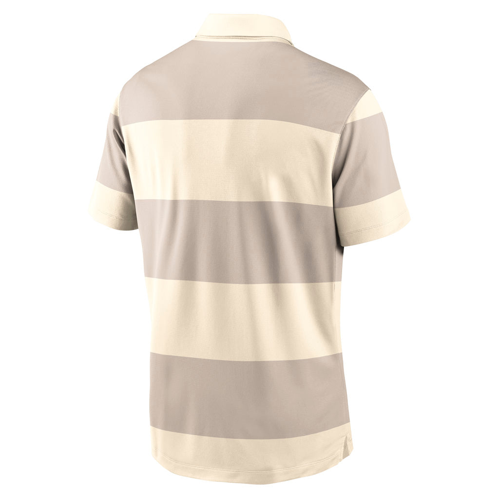 NFL San Francisco 49ers Nike 2025 Striped Vapor Polo - Natural