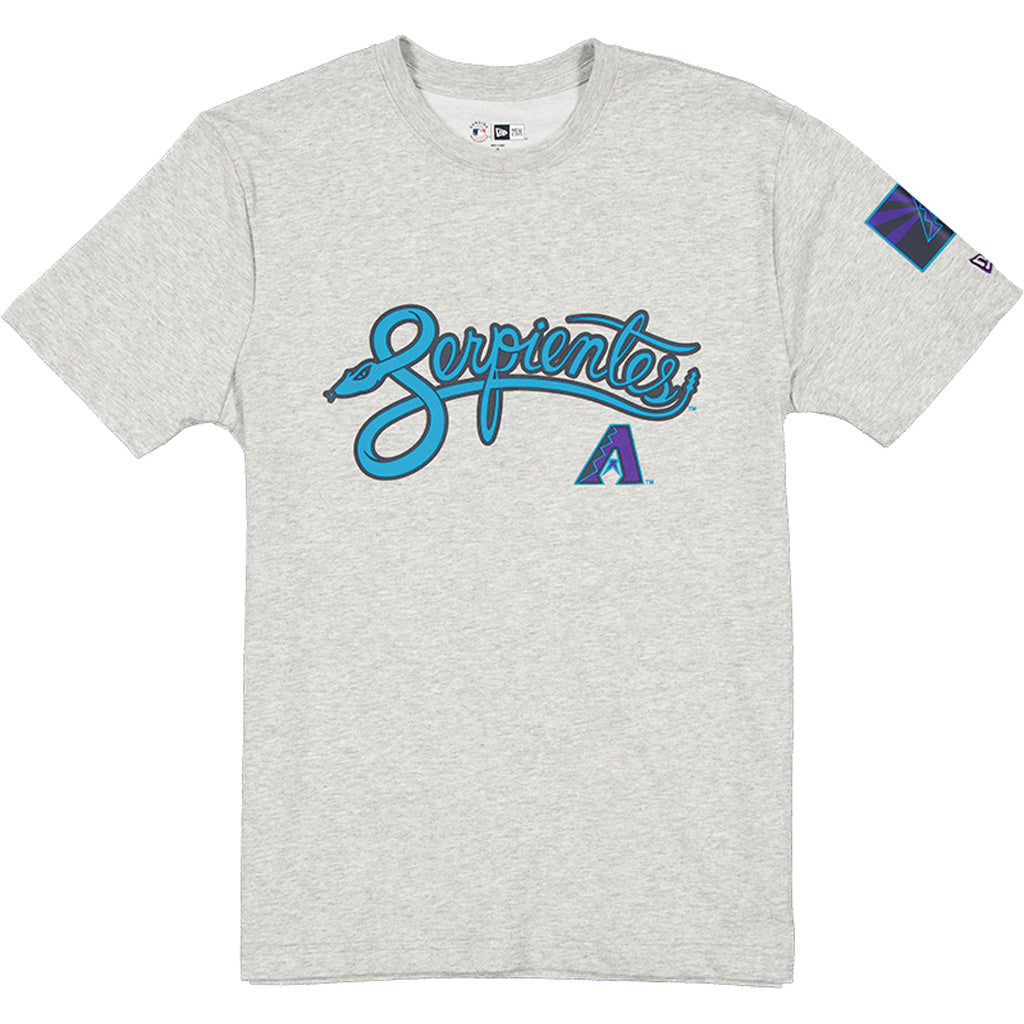 MLB Arizona Diamondbacks New Era 2025 City Connect Serpientes T-Shirt - Heather gray