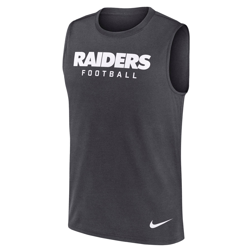 NFL Las Vegas Raiders Nike Legend Muscle Tank Top - Charcoal
