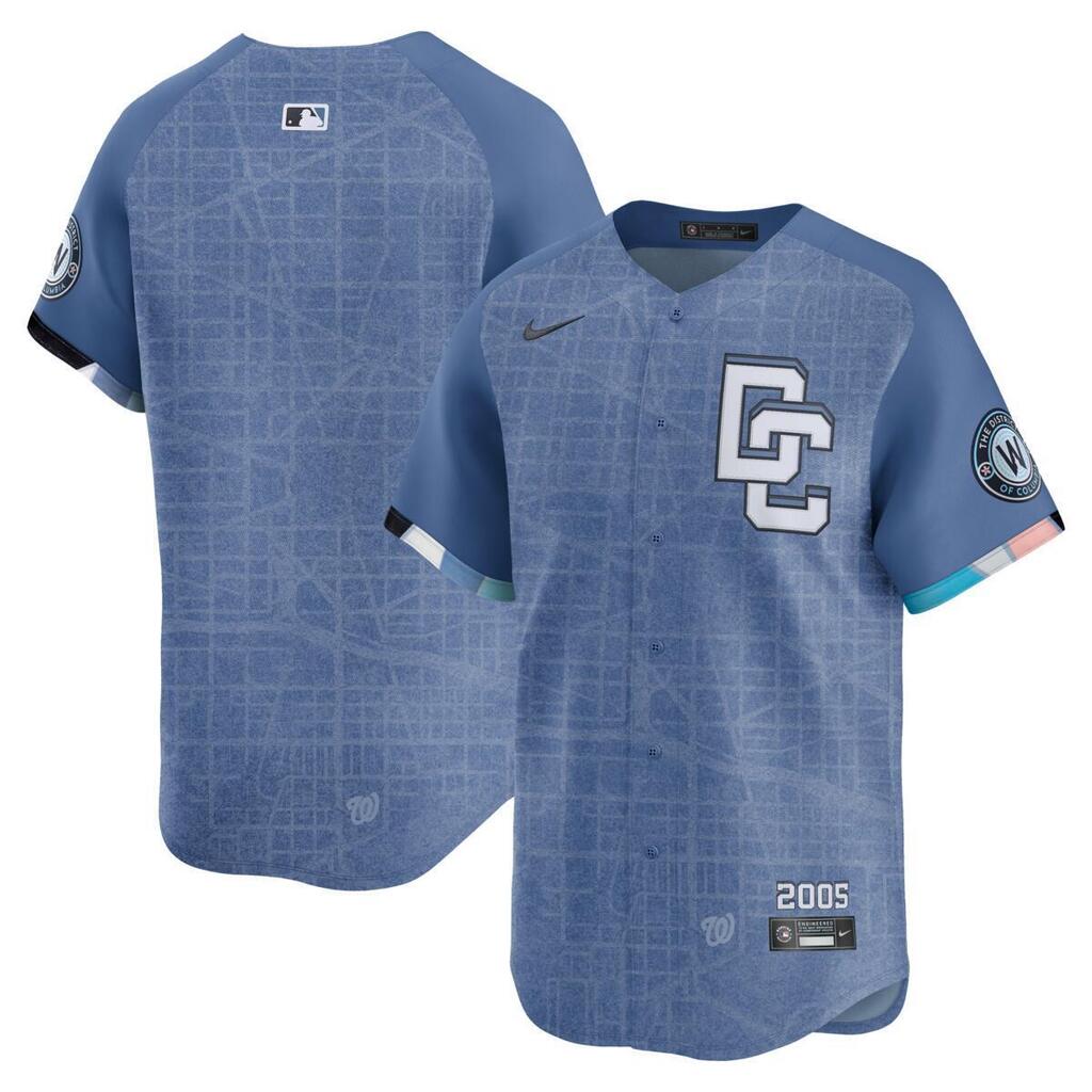 MLB Washington Nationals Nike 2025 City Connect Limited Jersey - Blue