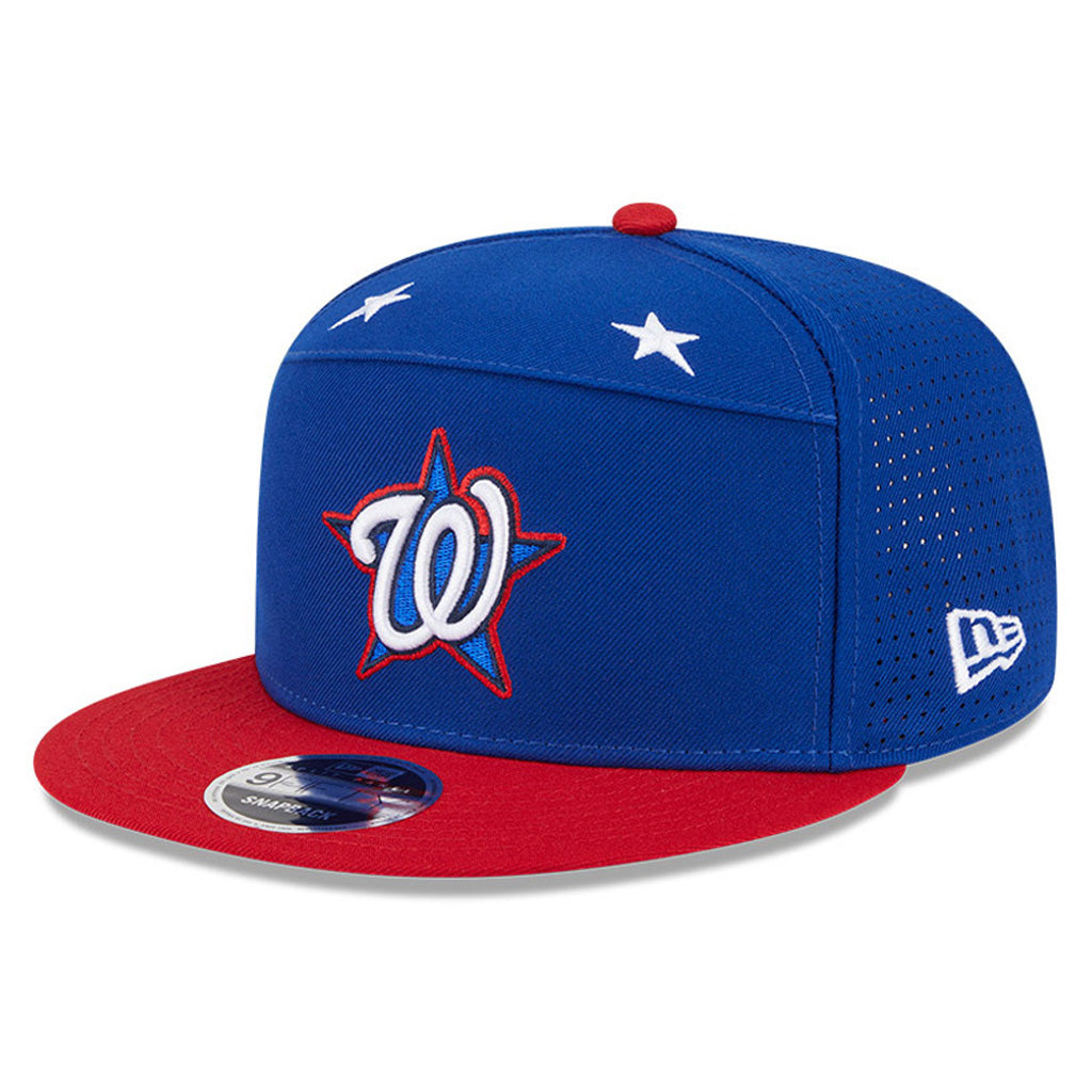 MLB Washington Nationals New Era 2025 All Star Game Workout 9FIFTY Split Panel Snapback Hat - Blue