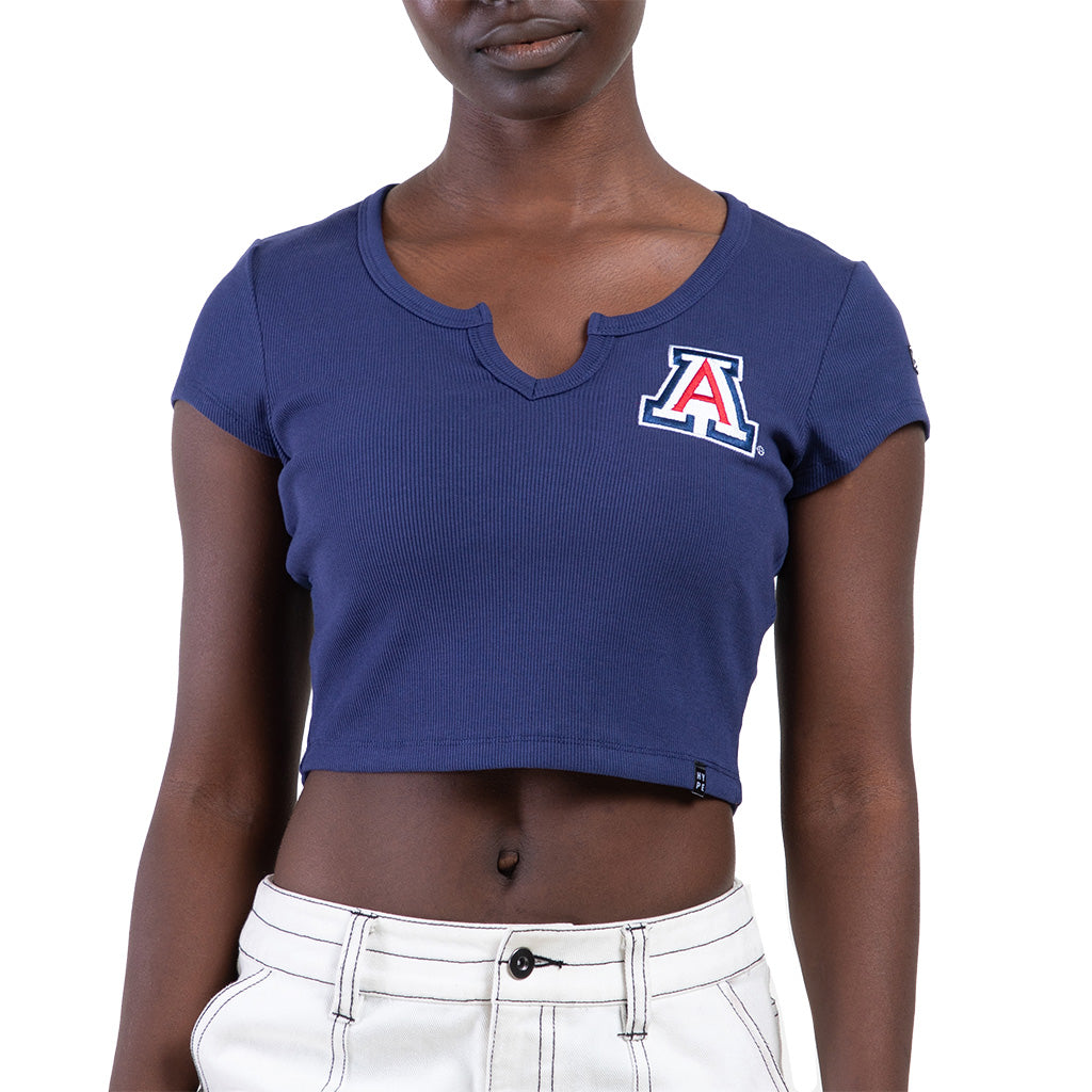 NCAA Arizona Wildcats Women's Hype & Vice Cali T-Shirt - Navy