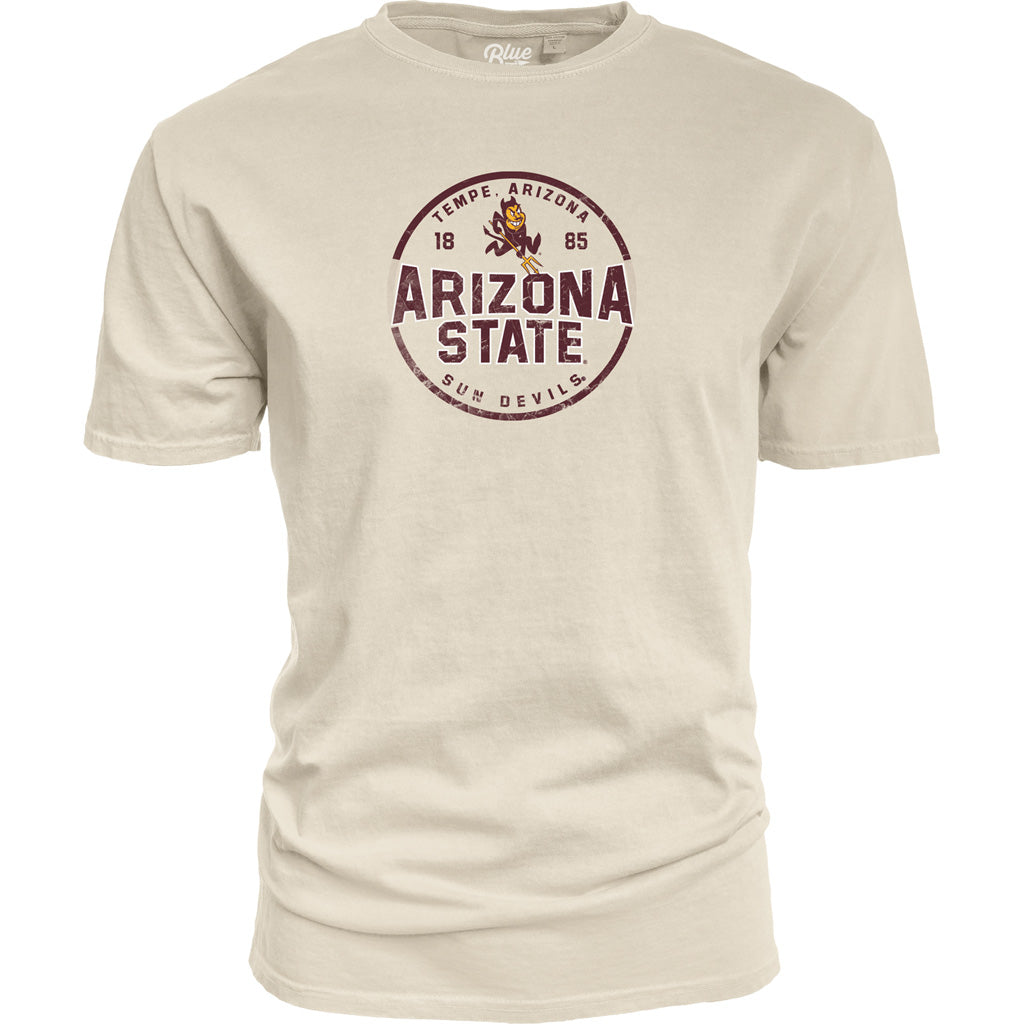 NCAA Arizona State Sun Devils Blue 84 Microbrew T-Shirt - Stone