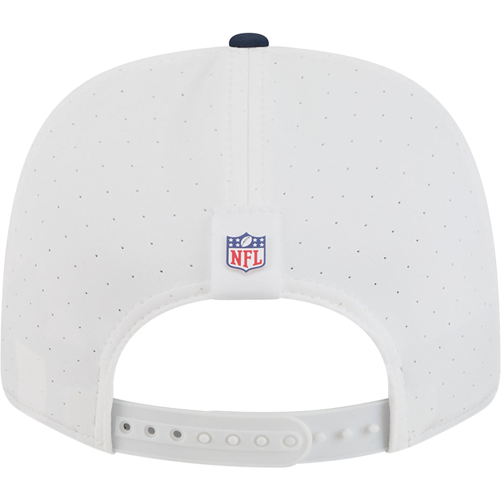 NFL New England Patriots New Era 2025 Training 9SEVENTY Stretch-Snapback Hat - White