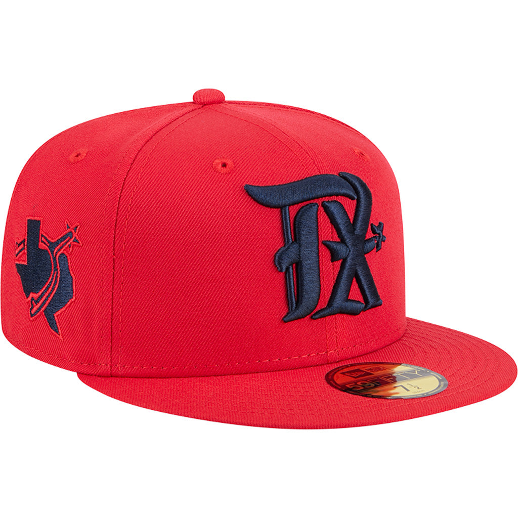 MLB Texas Rangers New Era City Connect Fan Pack 59FIFTY Fitted Hat - Red