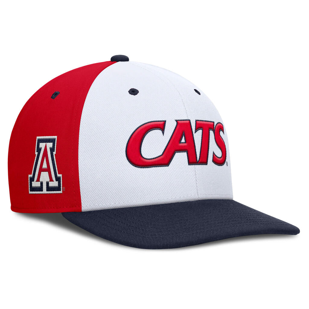 NCAA Arizona Wildcats Nike CATS Pro Local Snapback Hat - White