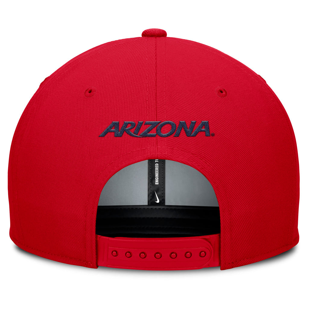 NCAA Arizona Wildcats Nike Big Wordmark Logo Snapback Hat - Red