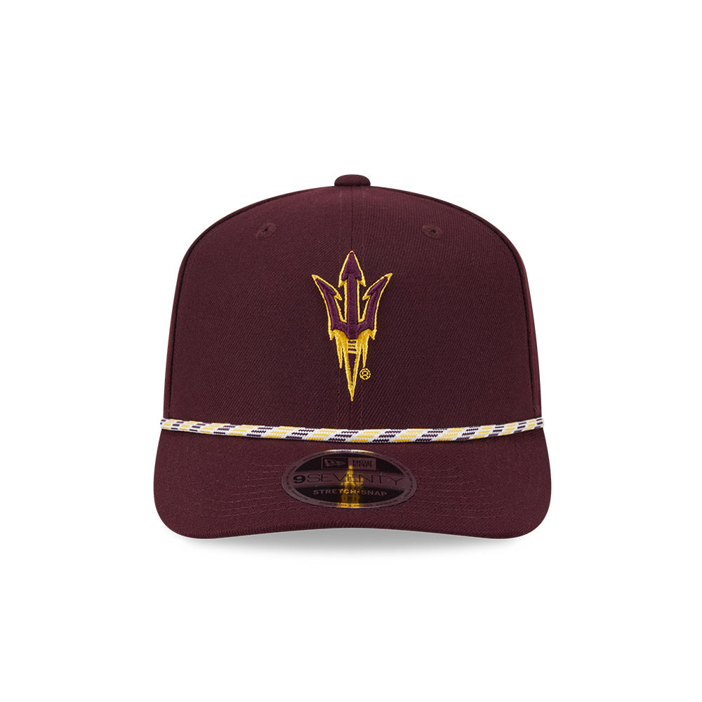 NCAA Arizona State Sun Devils New Era Multicolor Rope 9SEVENTY Stretch-Snapback Hat - Maroon
