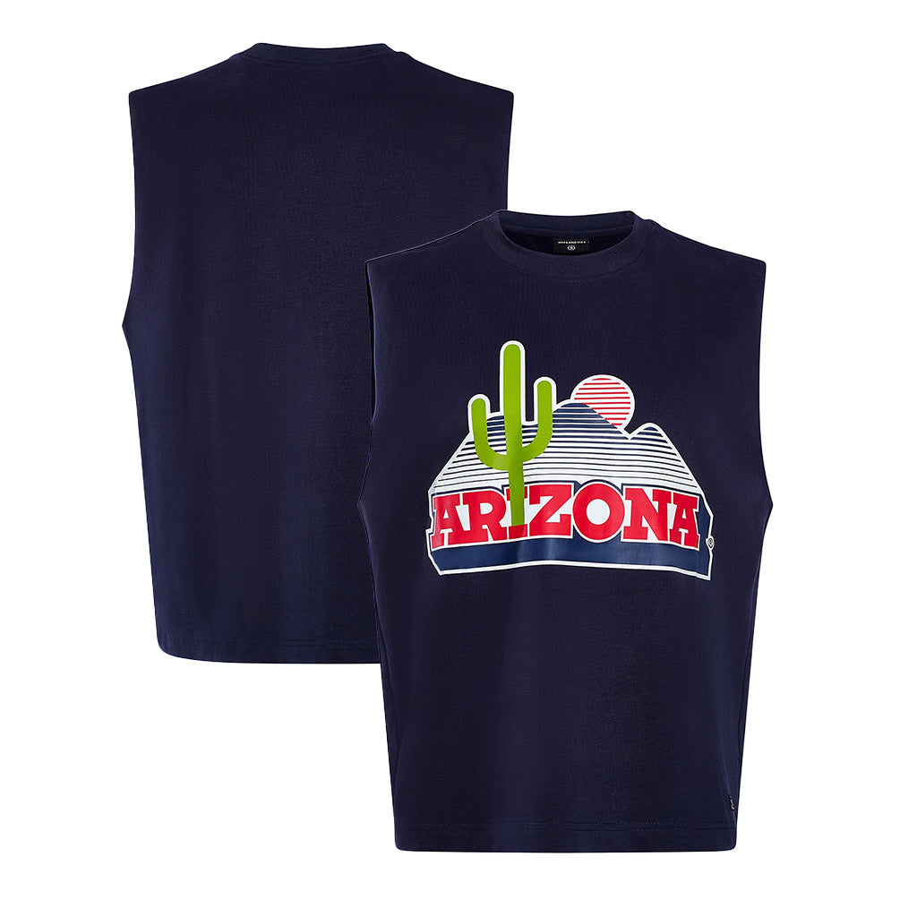 NCAA Arizona Wildcats Hype & Vice Cactus Premium Tank Top - Navy