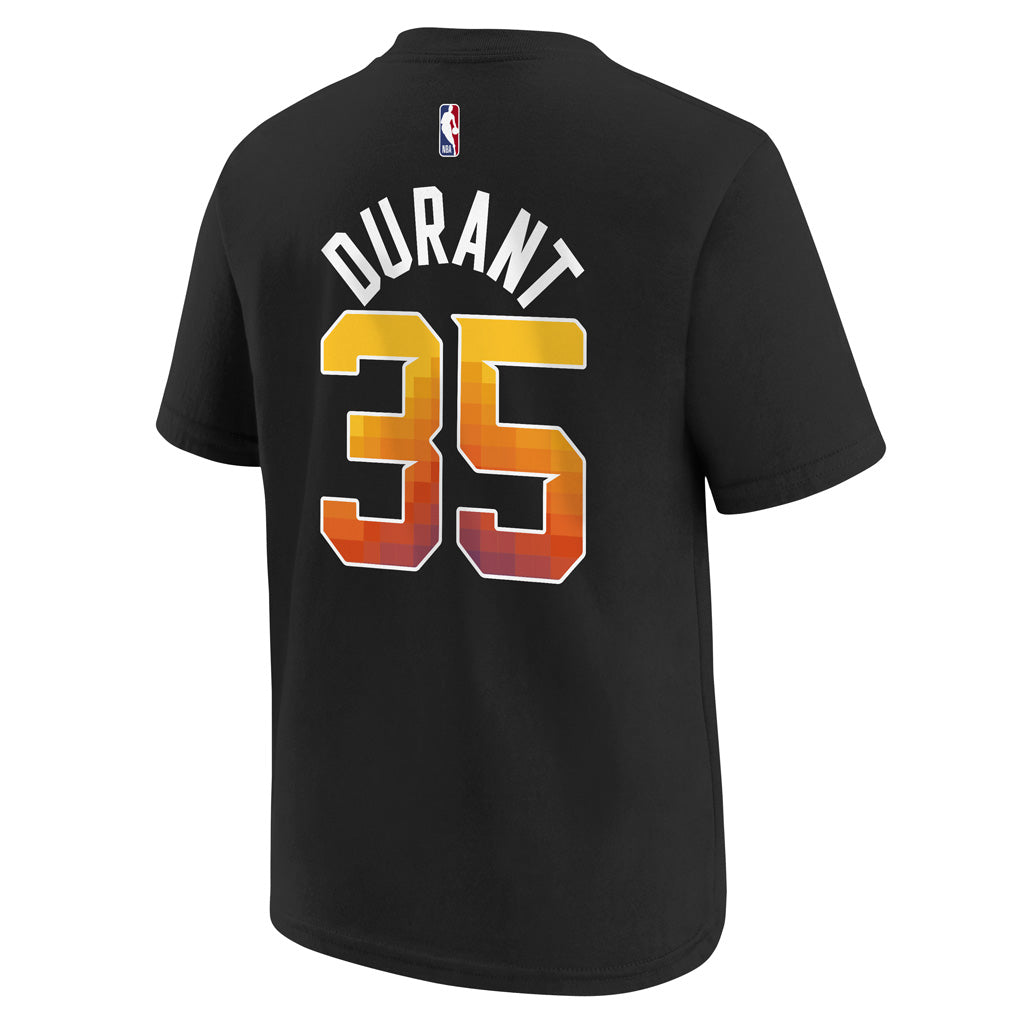 NBA Phoenix Suns Kevin Durant Youth Jordan Statement Name &amp; Number T-Shirt - Black