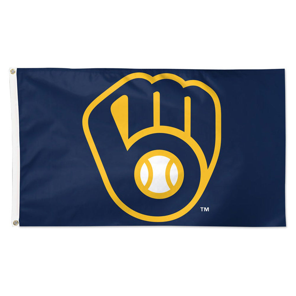 MLB Milwaukee Brewers WinCraft 3' x 5' Team Flag - Navy