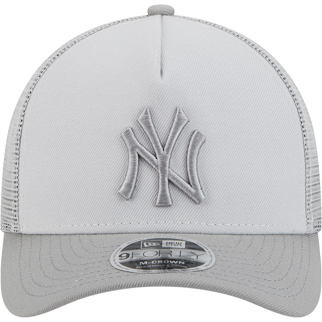 MLB New York Yankees New Era Gray Tonal 9FORTY M-Crown Snapback Trucker Hat - Gray