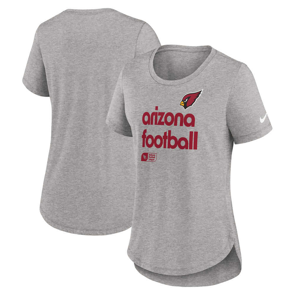 NFL Arizona Cardinals Women's Nike Tri-Blend Fashion T-Shirt - Heather Gray