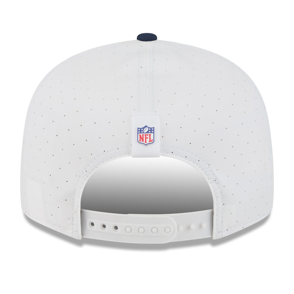 NFL Chicago Bears New Era 2025 Training 9FIFTY Split Panel Snapback Hat - White
