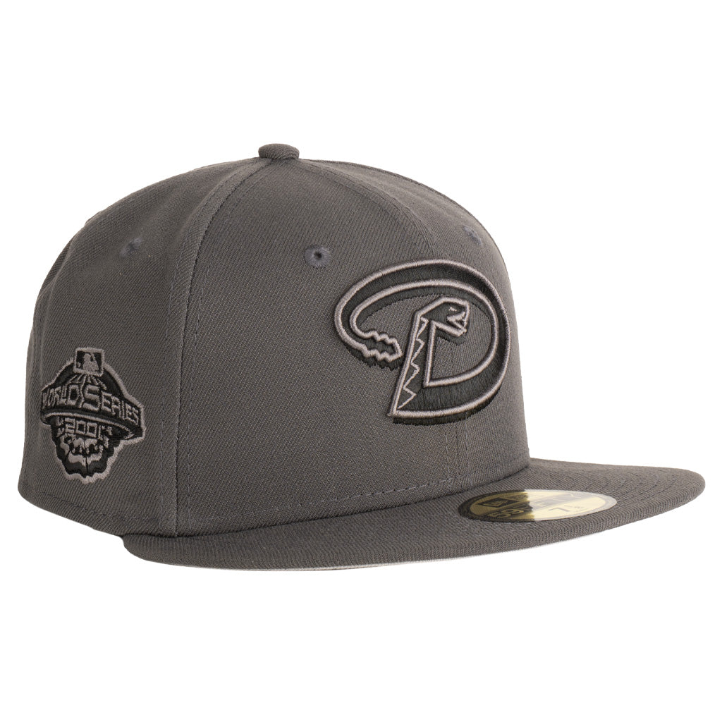 MLB Arizona Diamondbacks New Era "D" Logo Tonal Graphite 59FIFTY Fitted Hat - Graphite