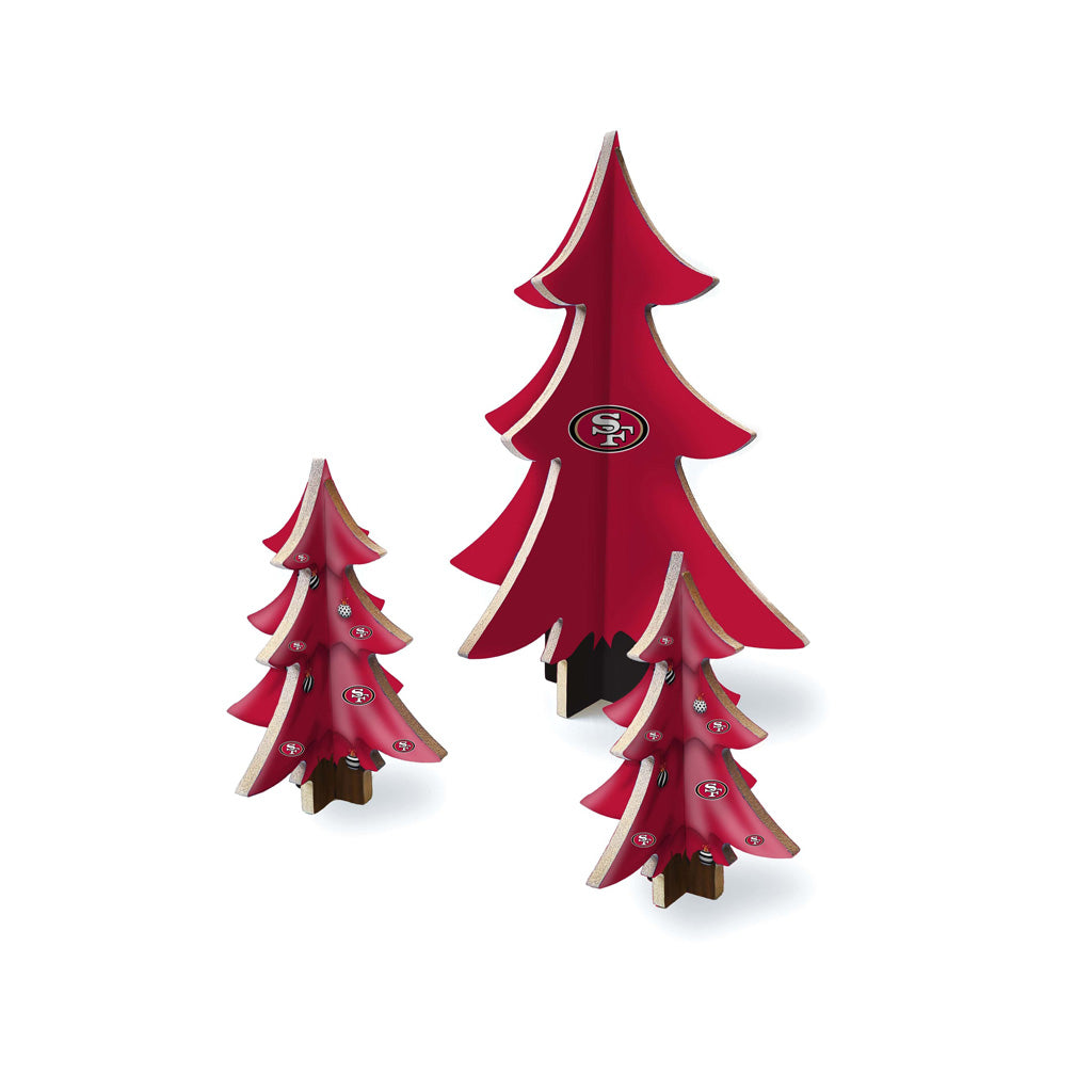 NFL San Francisco 49ers Fan Creations Desktop Tree Set