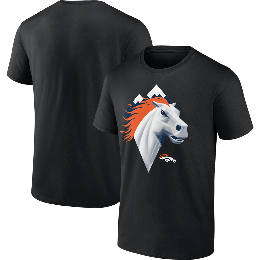 NFL Denver Broncos Fanatics Illustration T-Shirt - Black