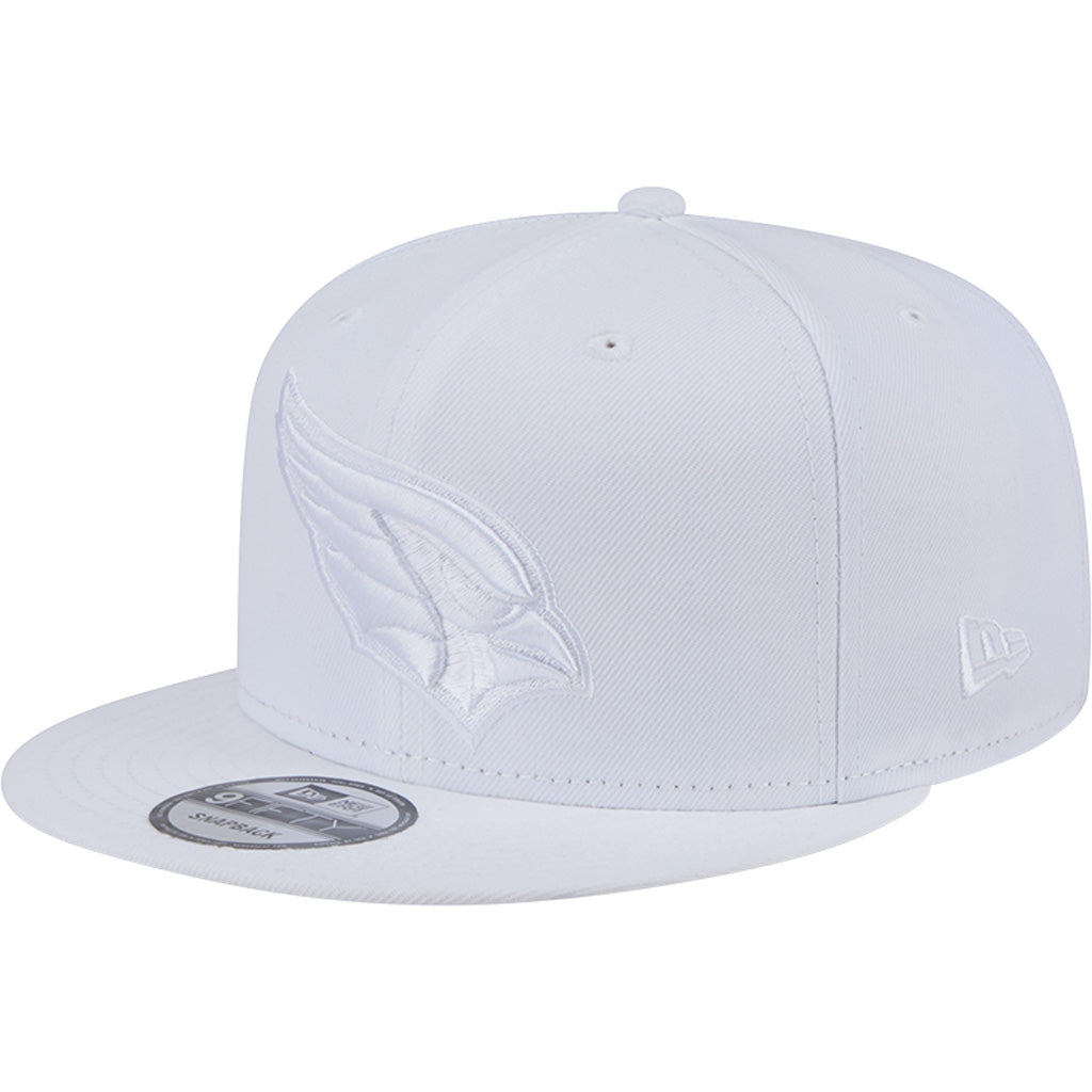 NFL Arizona Cardinals New Era White on White 9FIFTY Snapback Hat - White