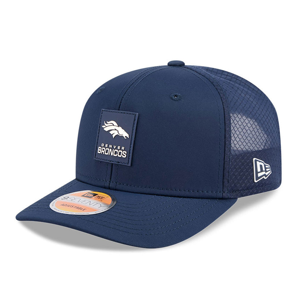 NFL Denver Broncos New Era 2025 Sideline 9SEVENTY Stretch-Snapback Hat - Navy