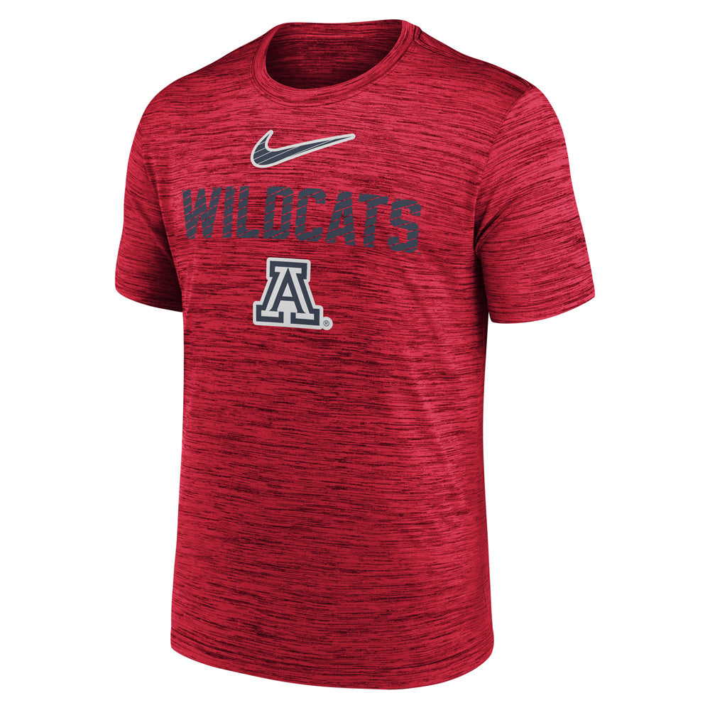 NCAA Arizona Wildcats Nike Slant Velocity T-Shirt - Red