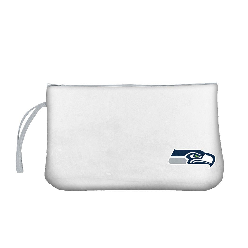 NFL Seattle Seahawks Logo Brands Clear Wristlet Bag - Clear