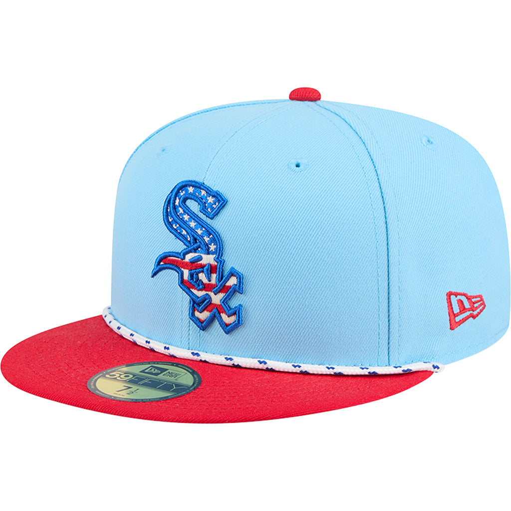 MLB Chicago White Sox New Era 2025 4th of July 59FIFTY Fitted Hat - Blue
