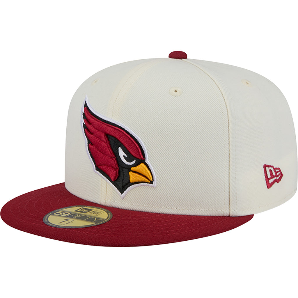NFL Arizona Cardinals New Era Two-Tone Chrome OTC 59FIFTY Fitted Hat - Chrome