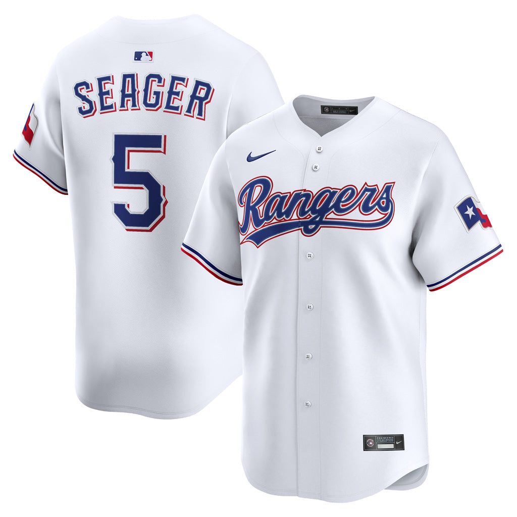 MLB Texas Rangers Corey Seager Nike Home Limited Jersey - White
