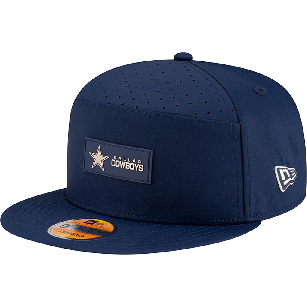 NFL Dallas Cowboys New Era 2025 Sideline 9FIFTY Split Panel Snapback Hat - Navy