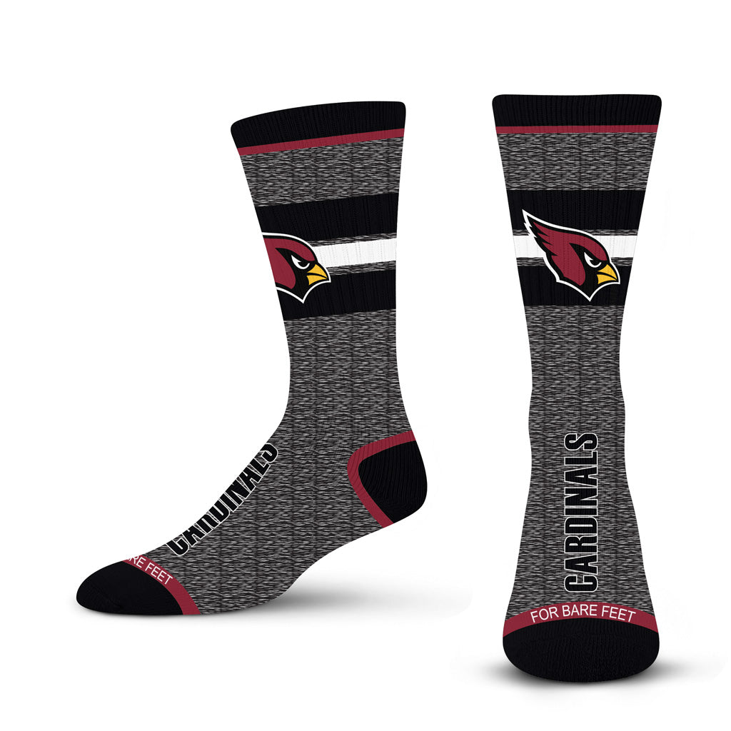 NFL Arizona Cardinals For Bare Feet Spotlight Socks - Black