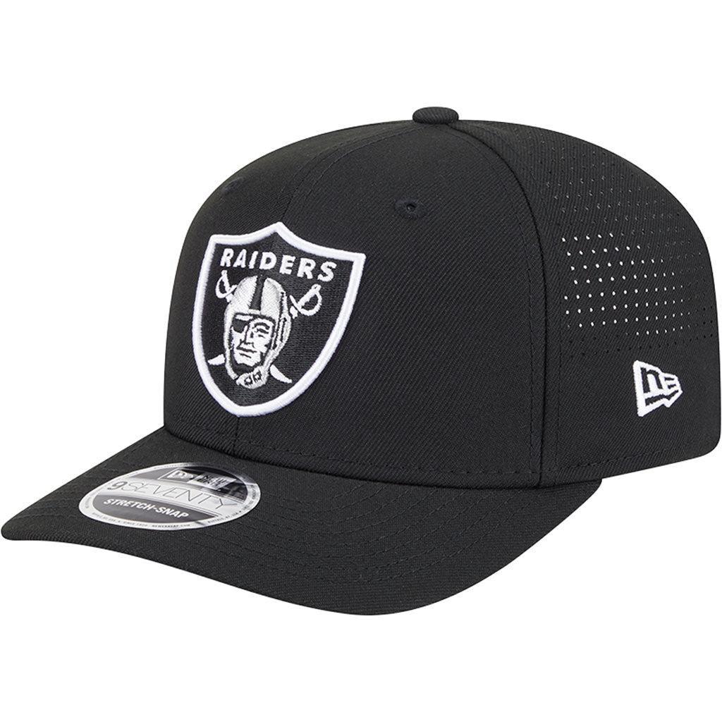 NFL Las Vegas Raiders New Era Performance 9SEVENTY Stretch-Snapback Hat - Black