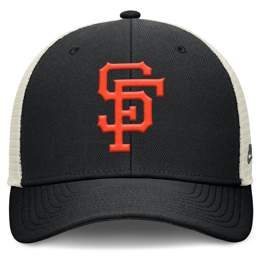 MLB San Francisco Giants Nike Cooperstown Trucker Snapback Hat - Black