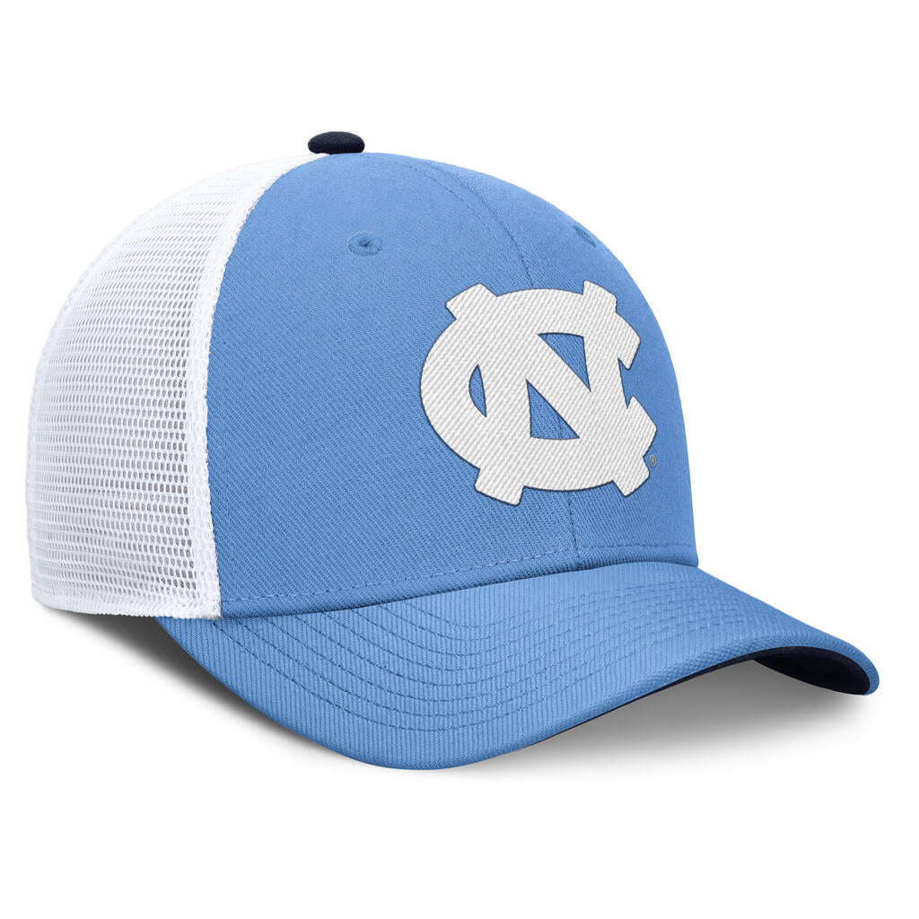 NCAA North Carolina Tar Heels Nike Primetime Trucker Snapback Hat - Blue