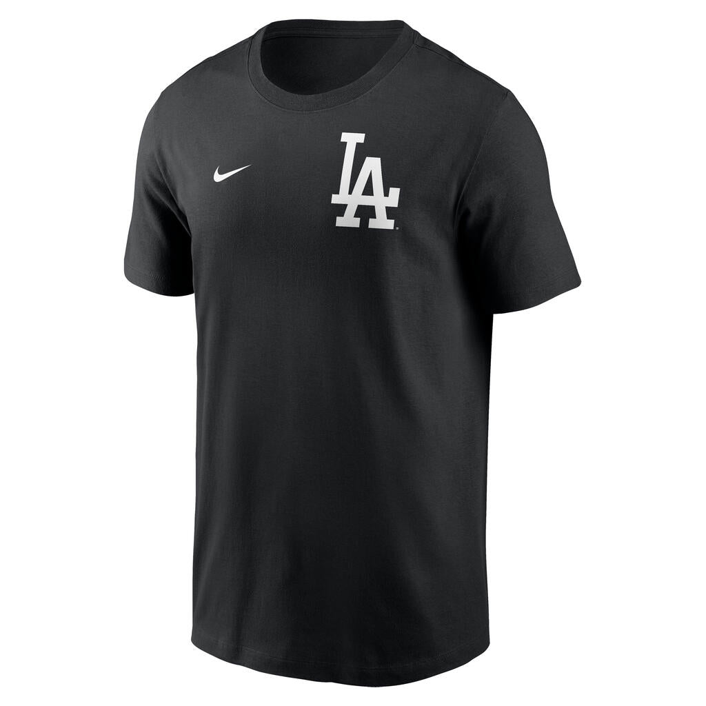 MLB Los Angeles Dodgers Nike 2-Hit Cotton T-Shirt - Black