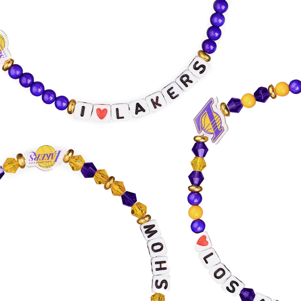 NBA Los Angeles Lakers FOCO 3-Pack Friendship Bracelet